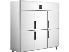 冰雪立式六开门冰柜六门冰箱商用